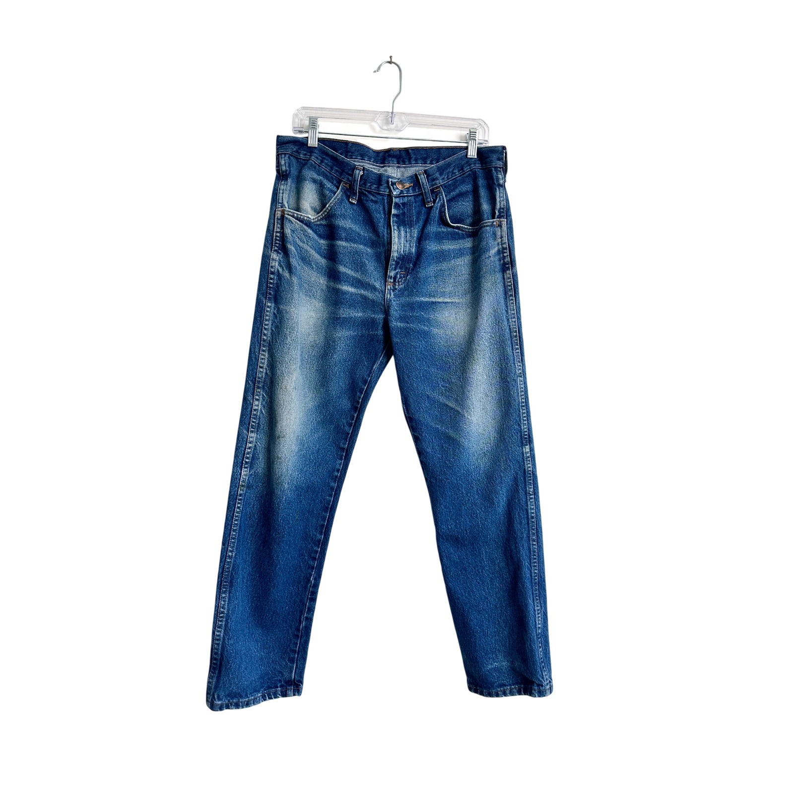 Vintage 80's/90's Rustler Straight Leg Jeans Faded Blue Denim Size 33